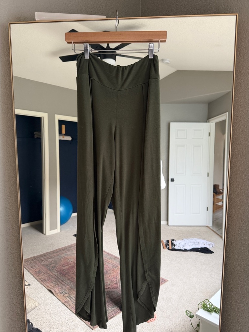 Jala Olive Green Split Leg Pants - similar to Royal Codes